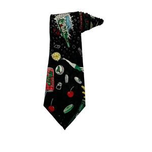 Nicole Miller 7 Up Seven Up Soda Diet Cherry Vintage Novelty Necktie Advertising